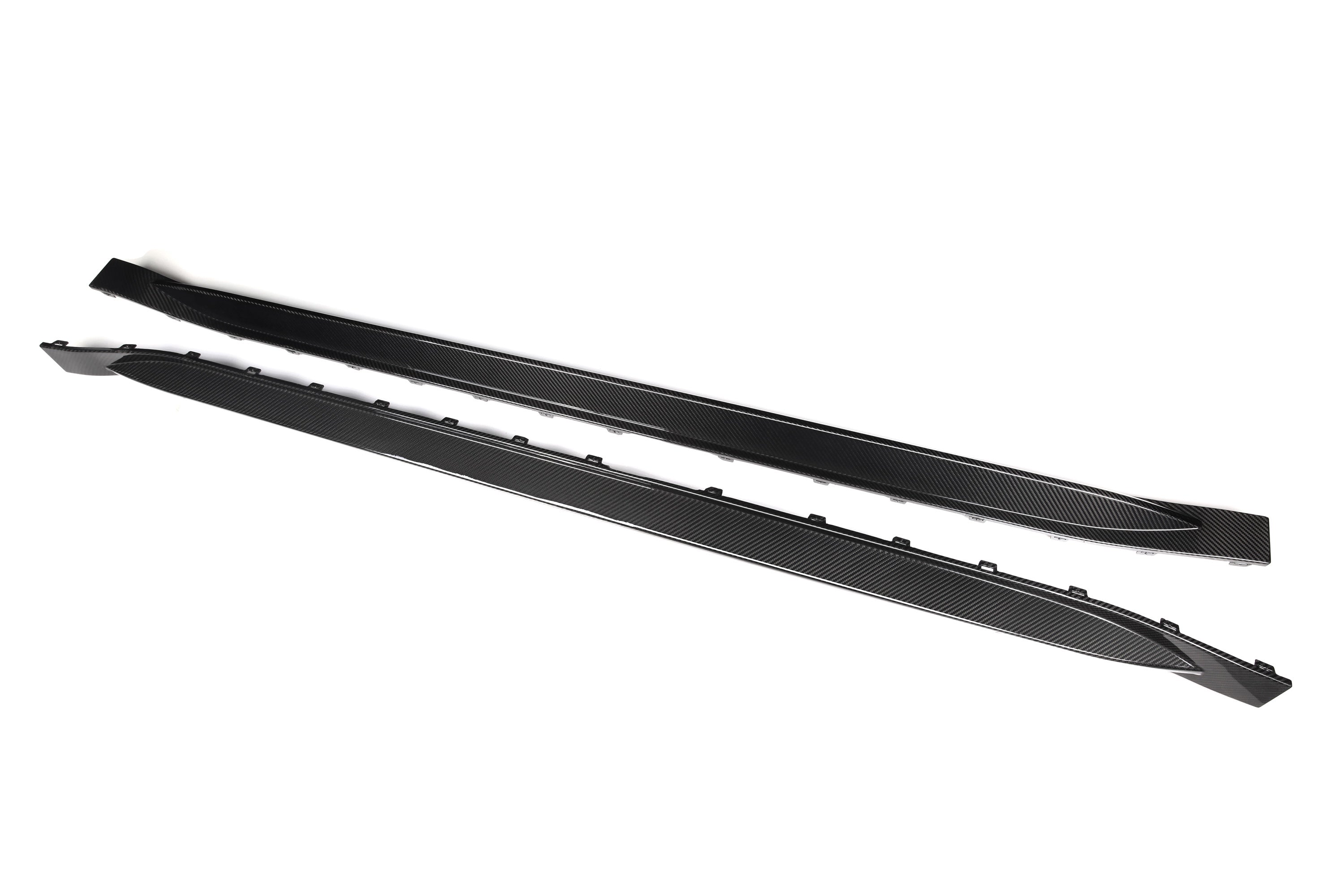 G8X OEM Dry Carbon Fiber Side Skirts