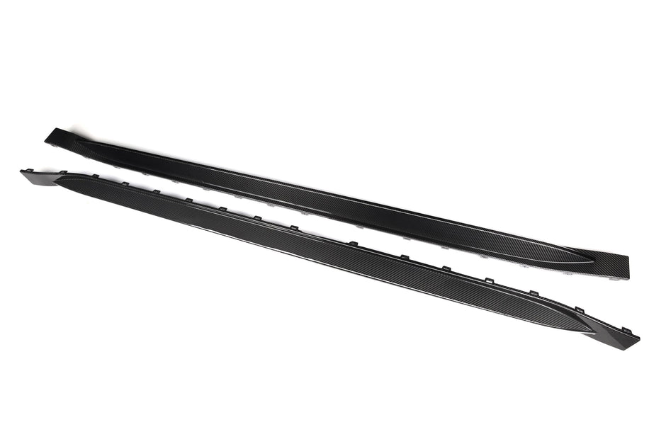 G8X OEM Dry Carbon Fiber Side Skirts
