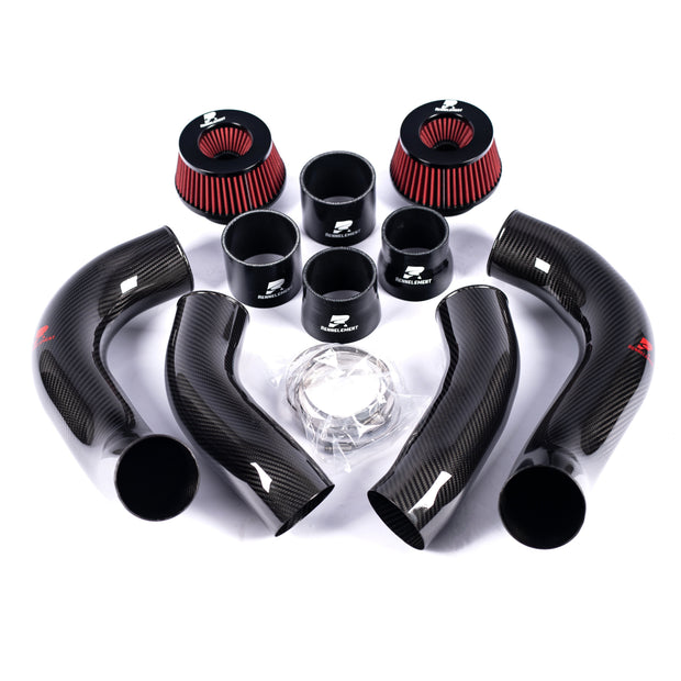 RENNELEMENT G90/G99 M5 3.5” Dry Carbon Fiber Front Mount Intake System