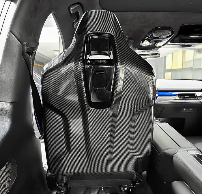 G90 / G99 M5 OEM Style Dry Carbon Fiber Seat Back Covers