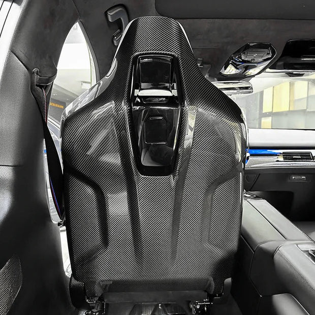 G90 / G99 M5 OEM Style Dry Carbon Fiber Seat Back Covers