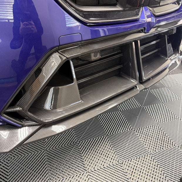 G90/G99 M5 SQ Style Carbon Fiber Front Bumper Center Trim