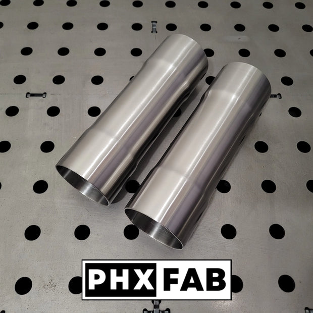 (2) 3" ID to 3" ID X 8" Length Stainless Coupler Exhaust Pipe Connector Adapter 304 Stainless Steel