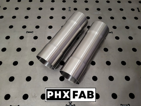 (2) 3" ID to 3" ID X 8" Length Stainless Coupler Exhaust Pipe Connector Adapter 304 Stainless Steel