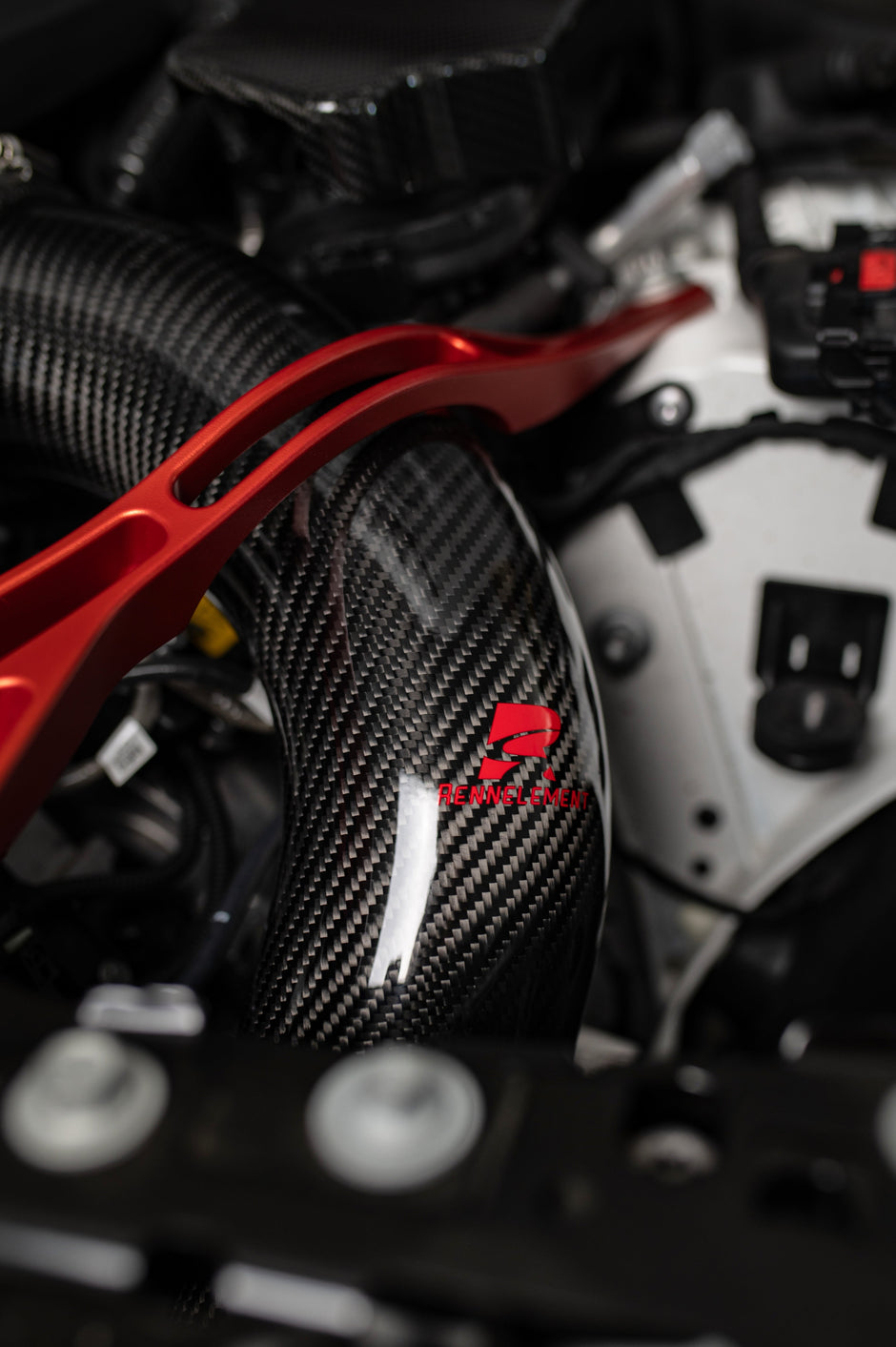 RENNELEMENT G90/G99 M5 BMW Dry Carbon Fiber Front Mount Intake