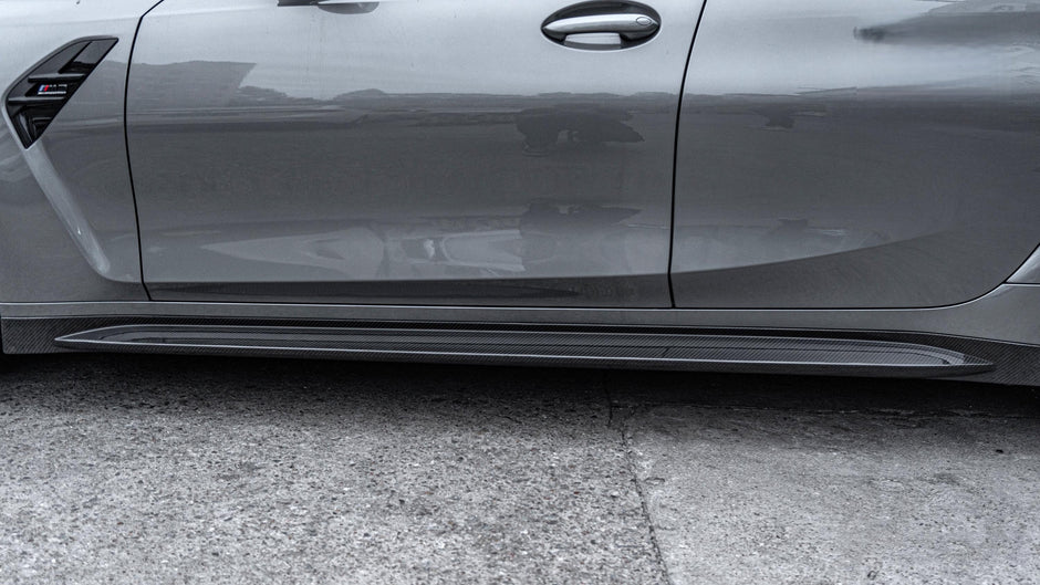 G8X OEM Dry Carbon Fiber Side Skirts