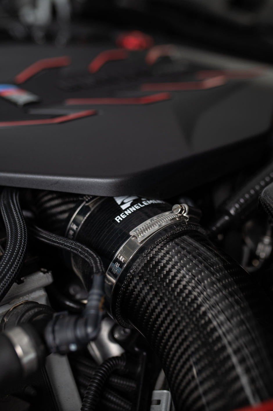 RENNELEMENT G90/G99 M5 BMW Dry Carbon Fiber Front Mount Intake