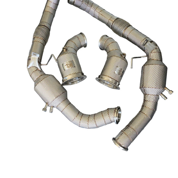 IRL Porsche 971 Maxflow Race Downpipes