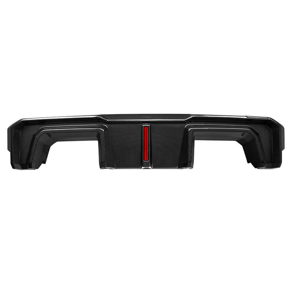 G8X SQ-B Style Dry Carbon Fiber Rear Diffuser Set WITH LED