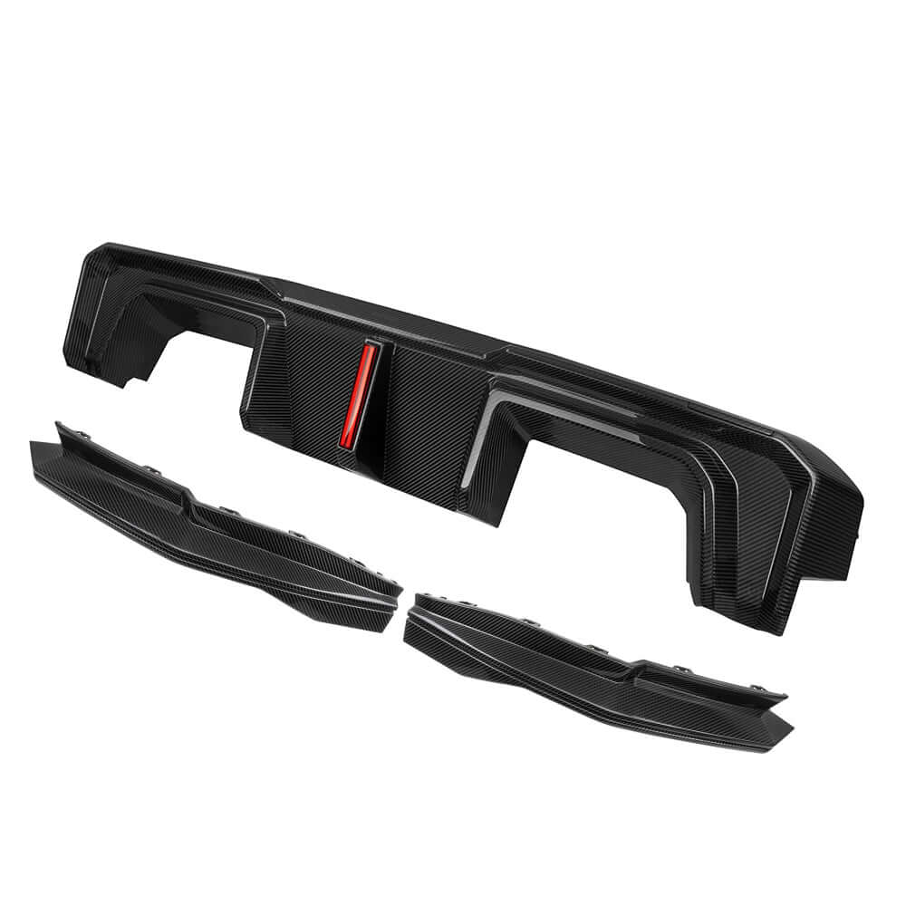 G8X SQ-B Style Dry Carbon Fiber Rear Diffuser Set WITH LED