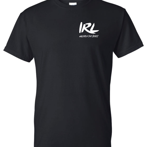 IRL BLACK T SHIRT